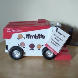 Tim Hortons Zamboni Hockey Card holder Brand New
